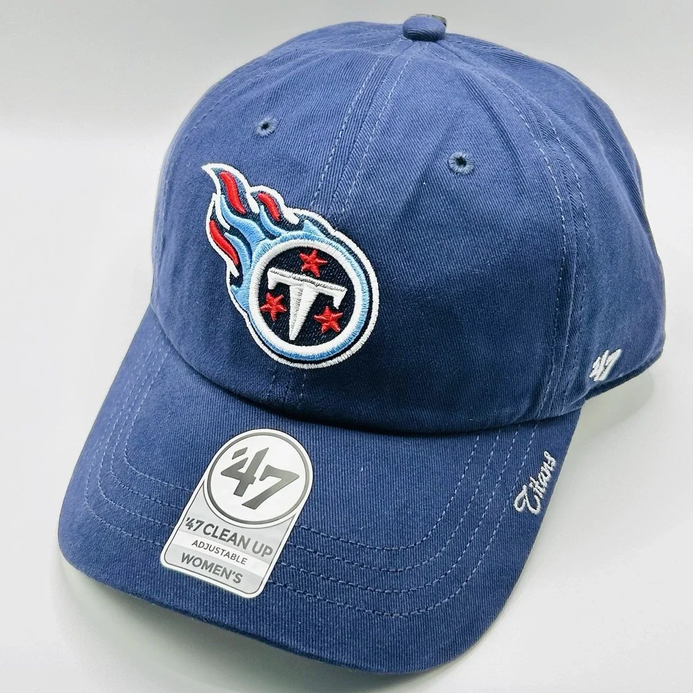 Tennessee Titans '47 Brand Women's Clean Up Hat Cap Adjustable Strapback NFL
